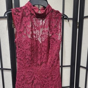 Burgundy dress formal size 4 betsy and adam
